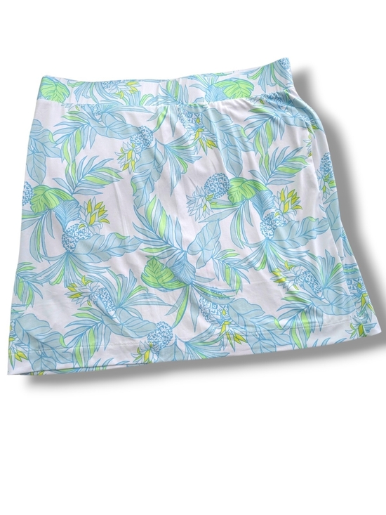 Stella Parker Dresses & Skirts - Stella Parker tropical pineapple and palm leaf knit skort, Size L